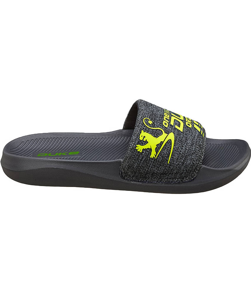 Duke Grey Melange Men's Slide Flip Flop