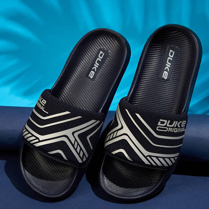     			Duke Navy Men's Slide Flip Flop