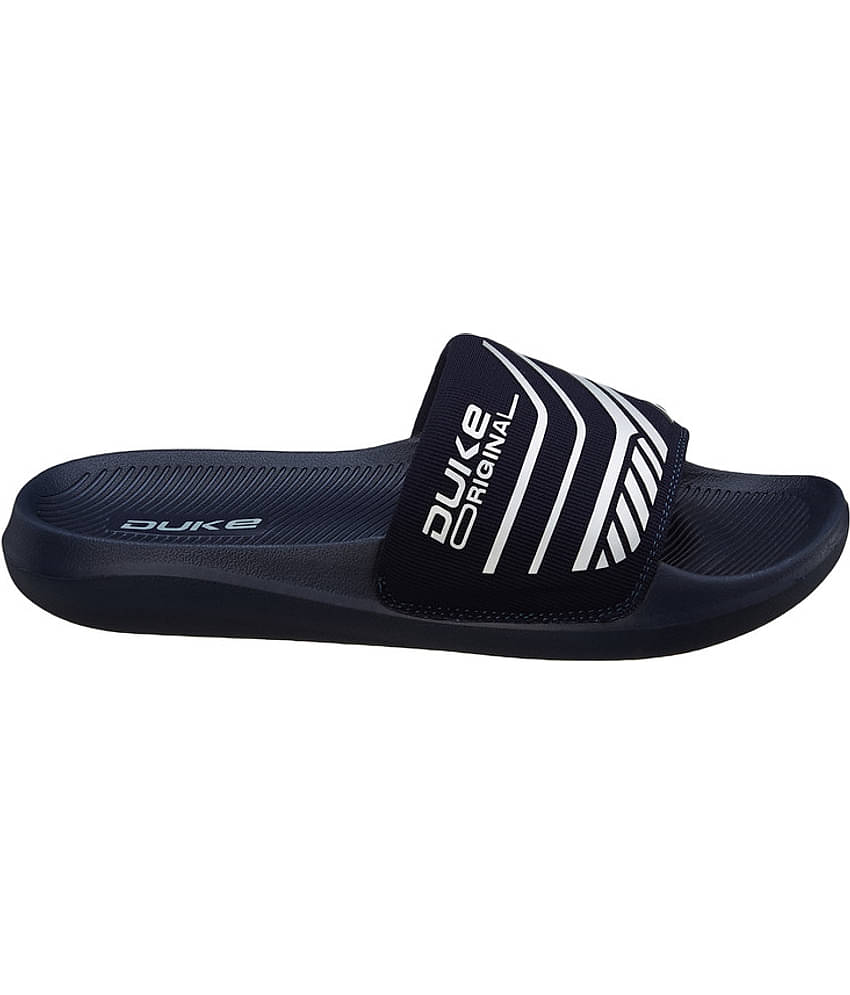 Duke Navy Men's Slide Flip Flop