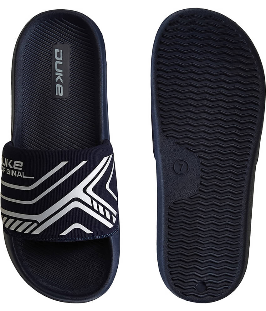 Duke Navy Men's Slide Flip Flop