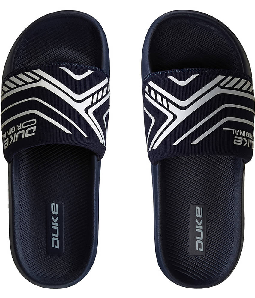 Duke Navy Men's Slide Flip Flop
