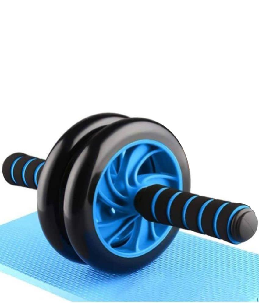 Abs Crossfit Roller Set with Knee Mat for Gym Workout & Fitness Exercise (Pack of 1) - Sports and Fitness Equipment | Buy online on ZillyBuy