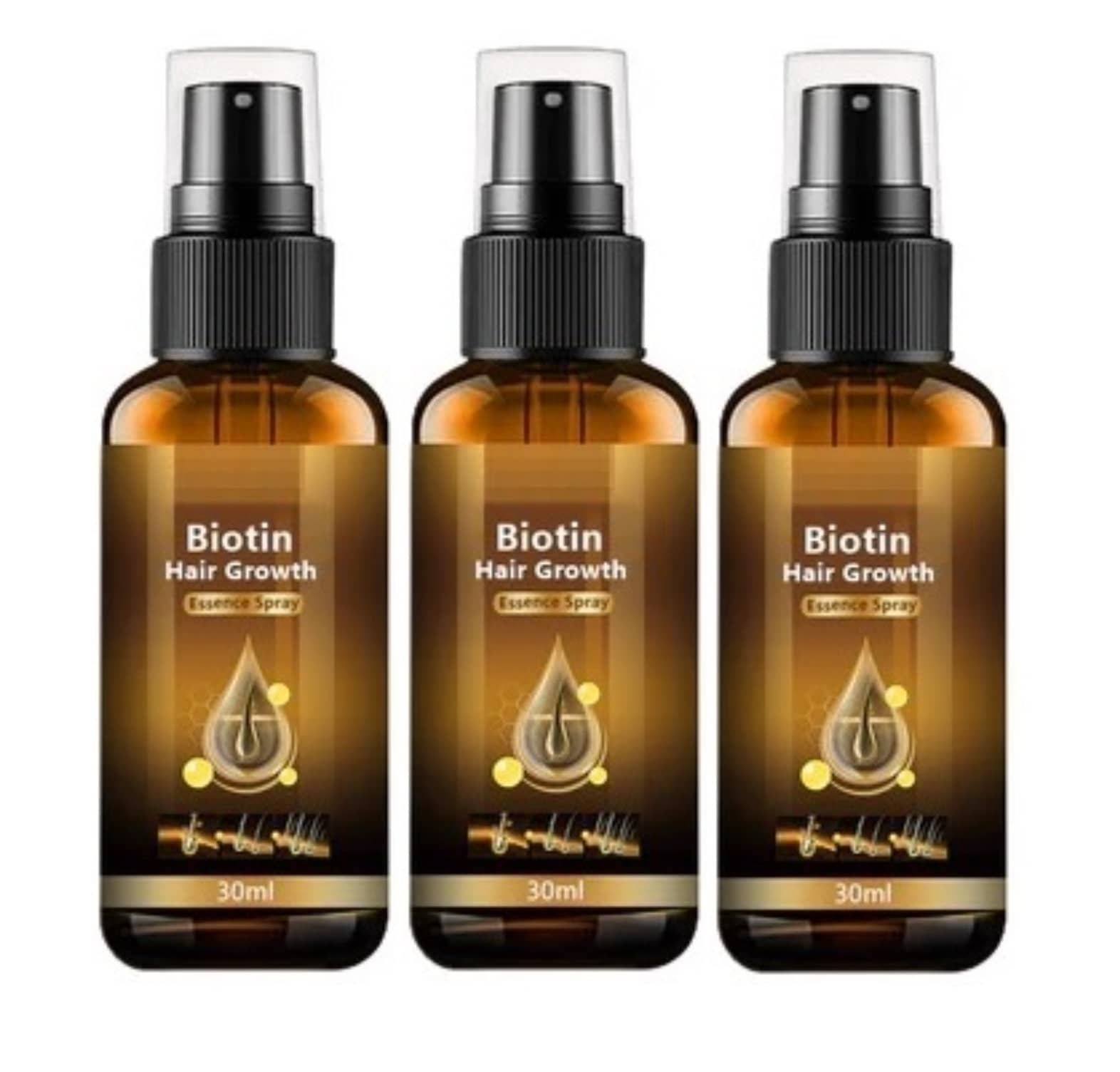 GABANA Biotin Hair Spray Hair Serum 30 mL Pack of 3