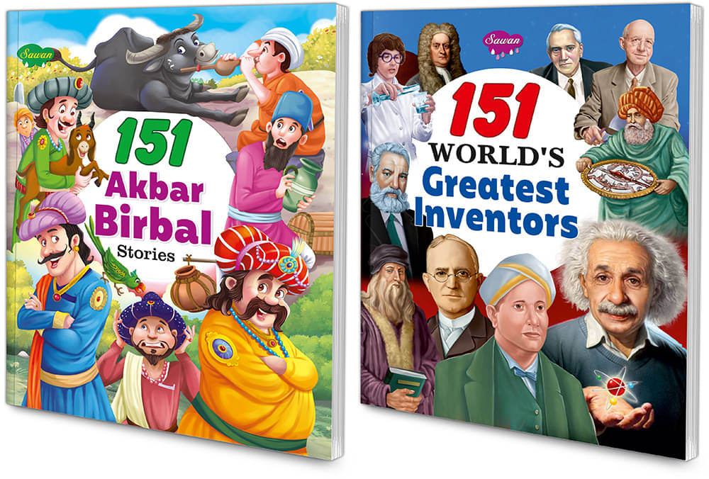 Sawan Present Set Of 2 Story Books | 151 Series | Akbar & Birbal & Greatest Inventors (Perfect Binding, Manoj Publications Editorial Board) Sawan Present Set Of 2 Story Books | 151 Series | Akbar & Birbal & Greatest Inventors (Perfect Binding, Manoj Publications Editorial Board)