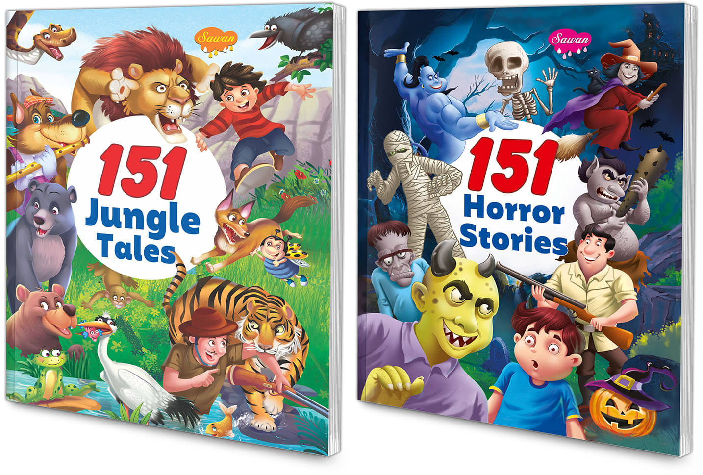 Sawan Present Set Of 2 Story Books | 151 Series | Horror Stories & Jungle Tales (Perfect Binding, Manoj Publications Editorial Board) Sawan Present Set Of 2 Story Books | 151 Series | Horror Stories & Jungle Tales (Perfect Binding, Manoj Publications Editorial Board)