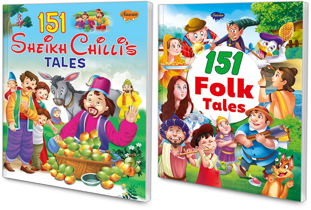     			Sawan Present Set Of 2 Story Books | 151 Series | Folk Tales & Sheikh Chilli (Perfect Binding, Manoj Publications Editorial Board)