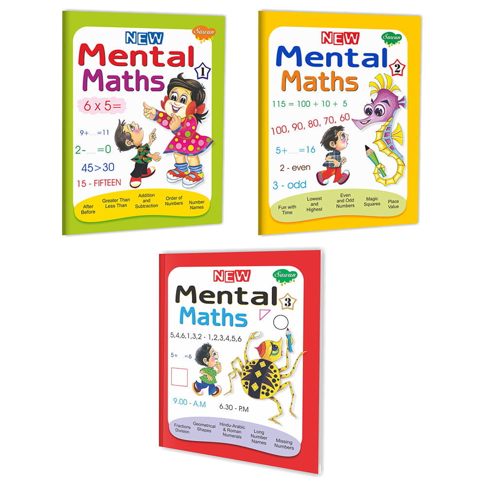     			Sawan Presents Set Of 3 Mental Maths Books | Part 1, 2 & 3