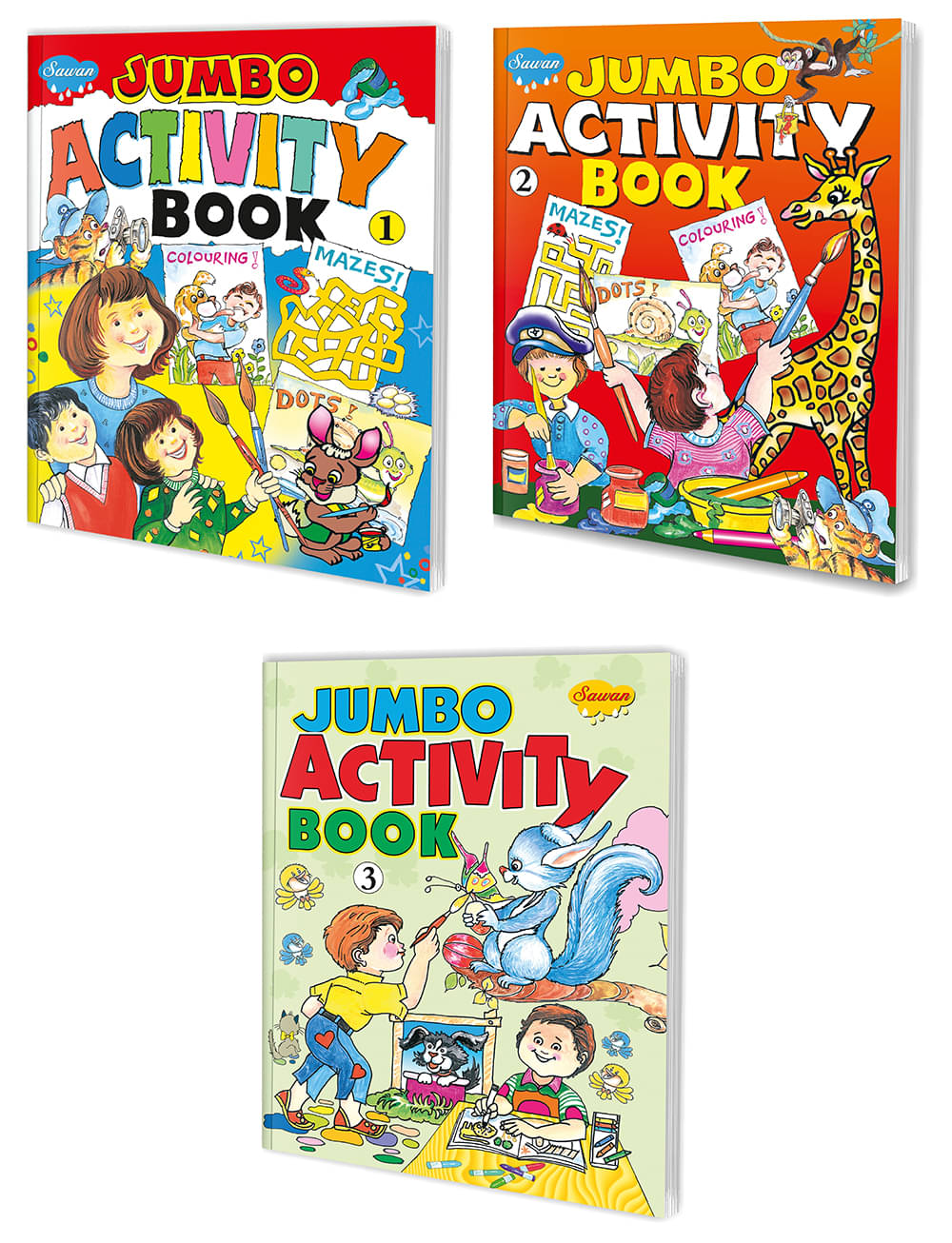     			Sawan Presents Set of 3 Jumbo Activity books | Part 1 , 2 & 3