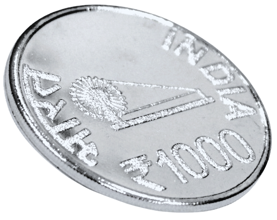     			newWay - Old Condition 1000 Rupees Silverplated 1 Numismatic Coins