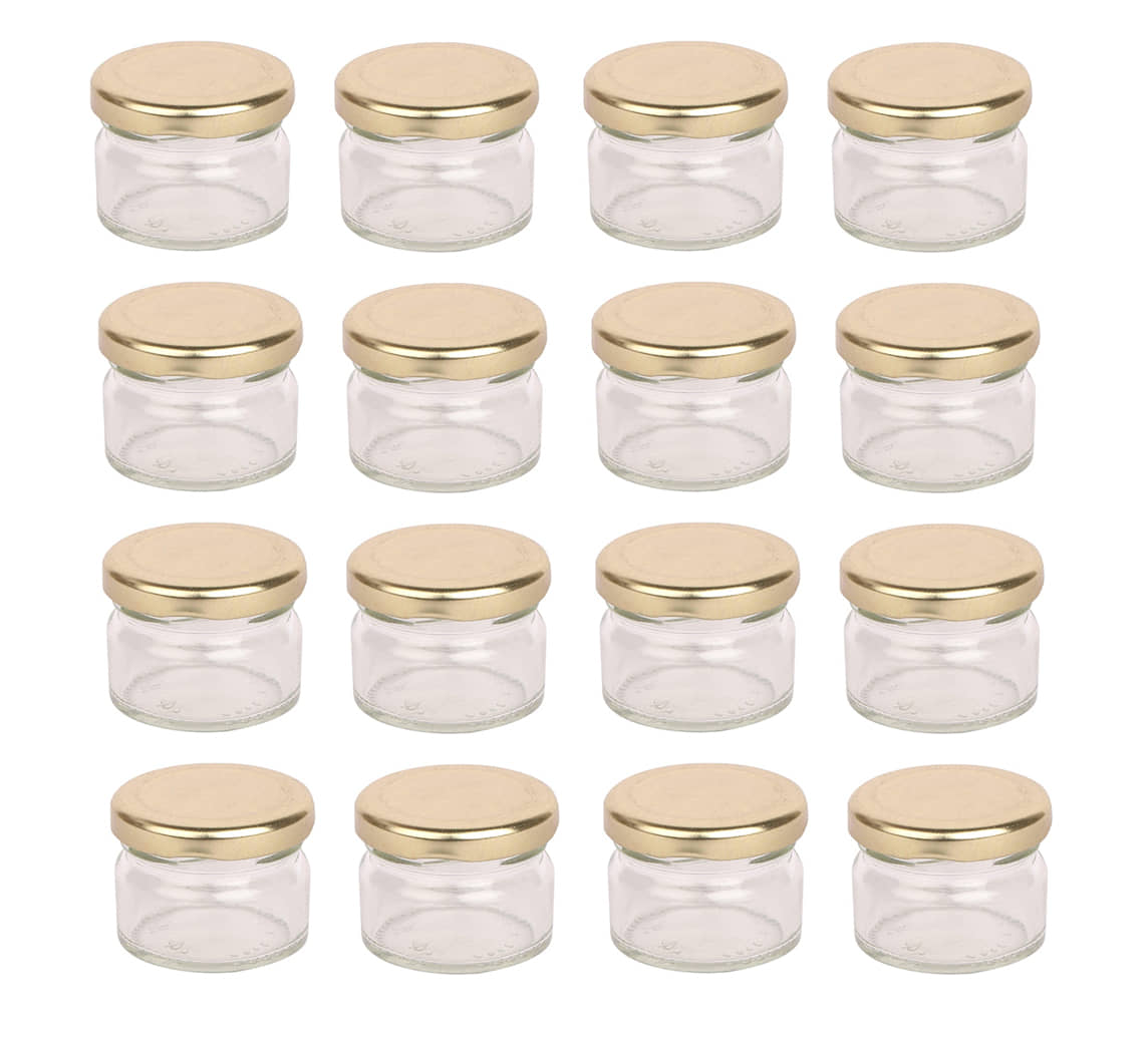 AFAST Glass Container Glass Transparent Utility Container ( Set of 16 )