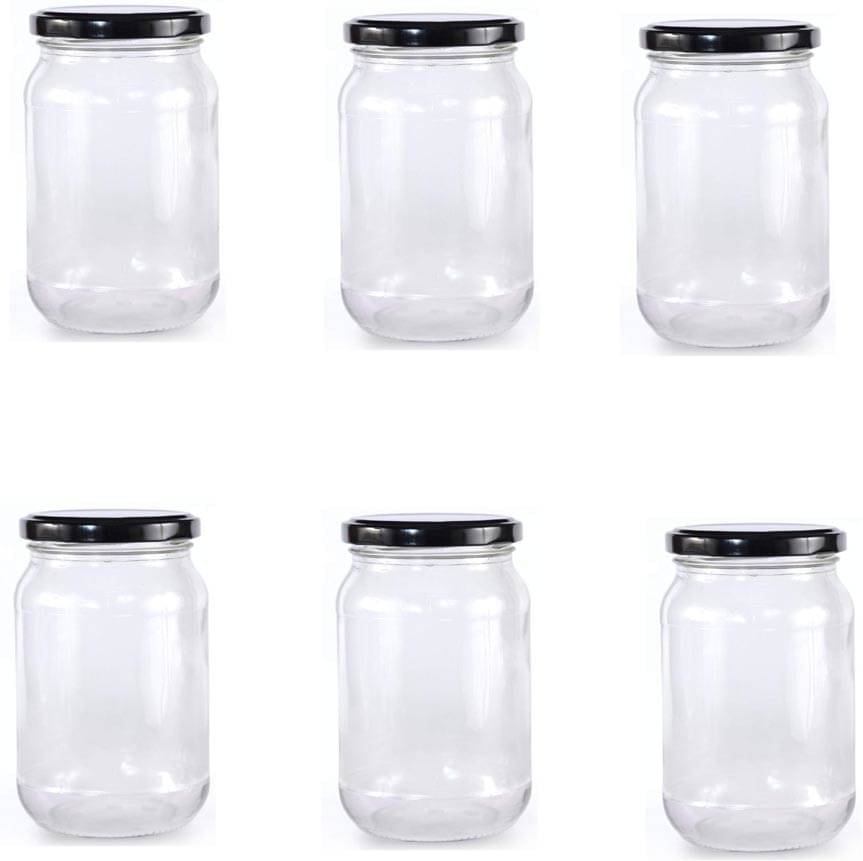     			AFAST Glass Container Glass Transparent Utility Container ( Set of 6 )