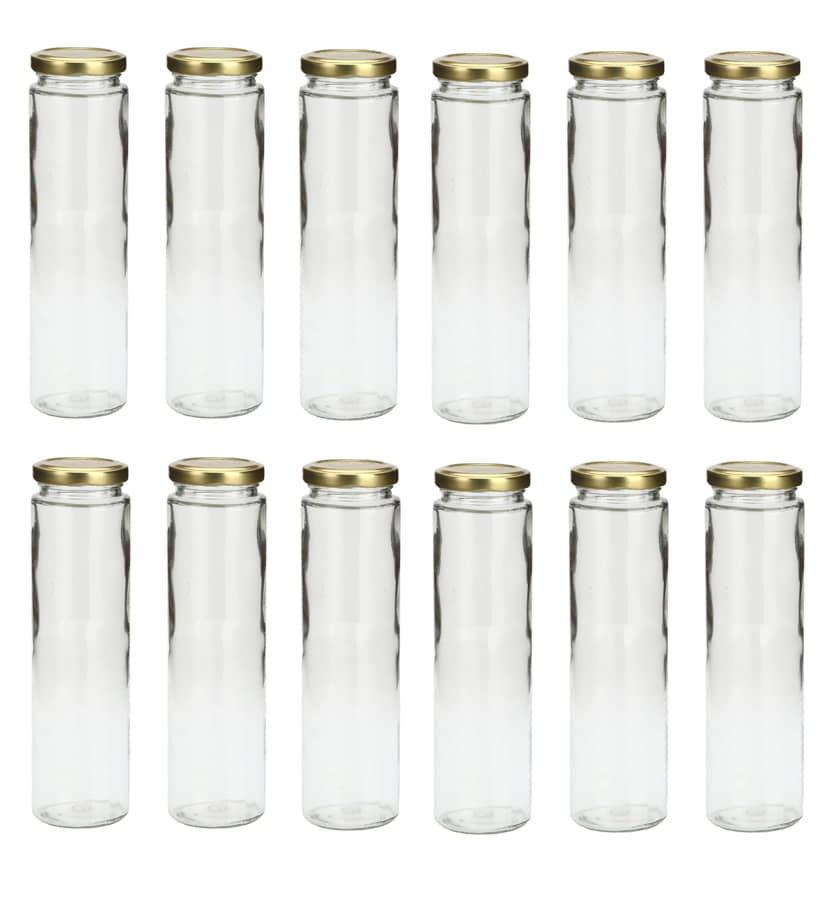 AFAST Glass Container Glass Transparent Utility Container ( Set of 12 )