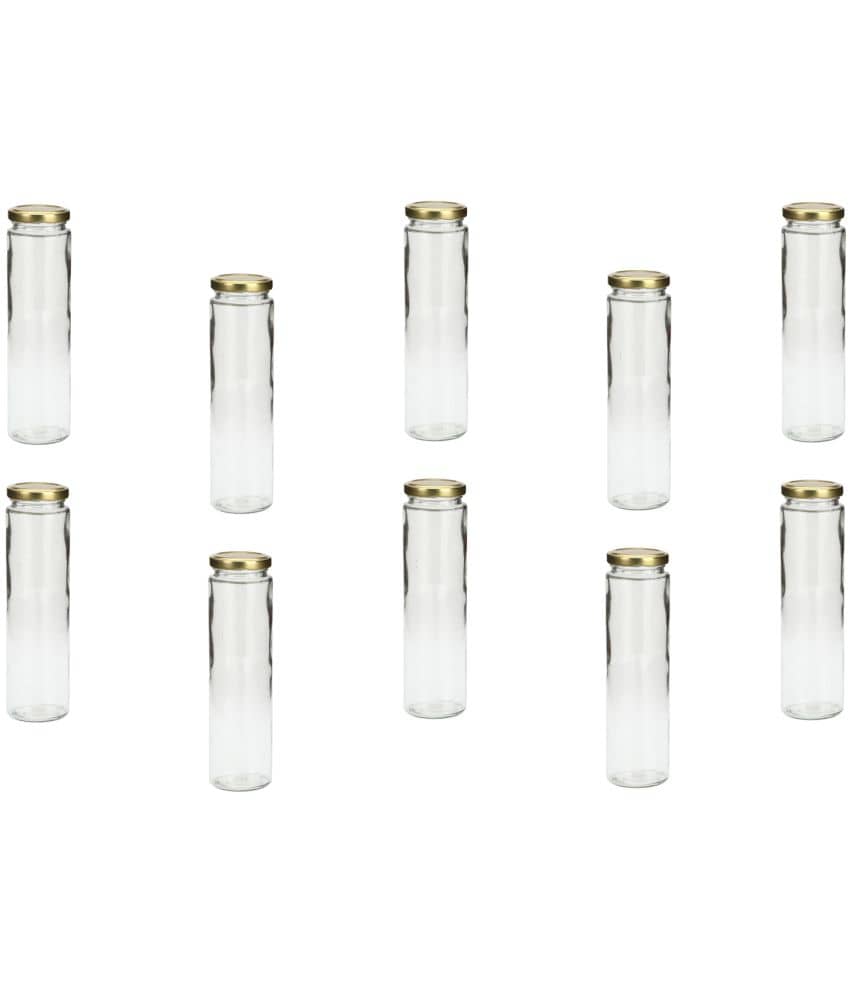 AFAST Glass Container Glass Transparent Utility Container ( Set of 10 )