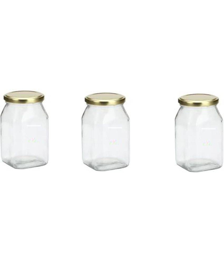 AFAST Glass Container Glass Transparent Utility Container ( Set of 3 ) AFAST Glass Container Glass Transparent Utility Container ( Set of 3 )