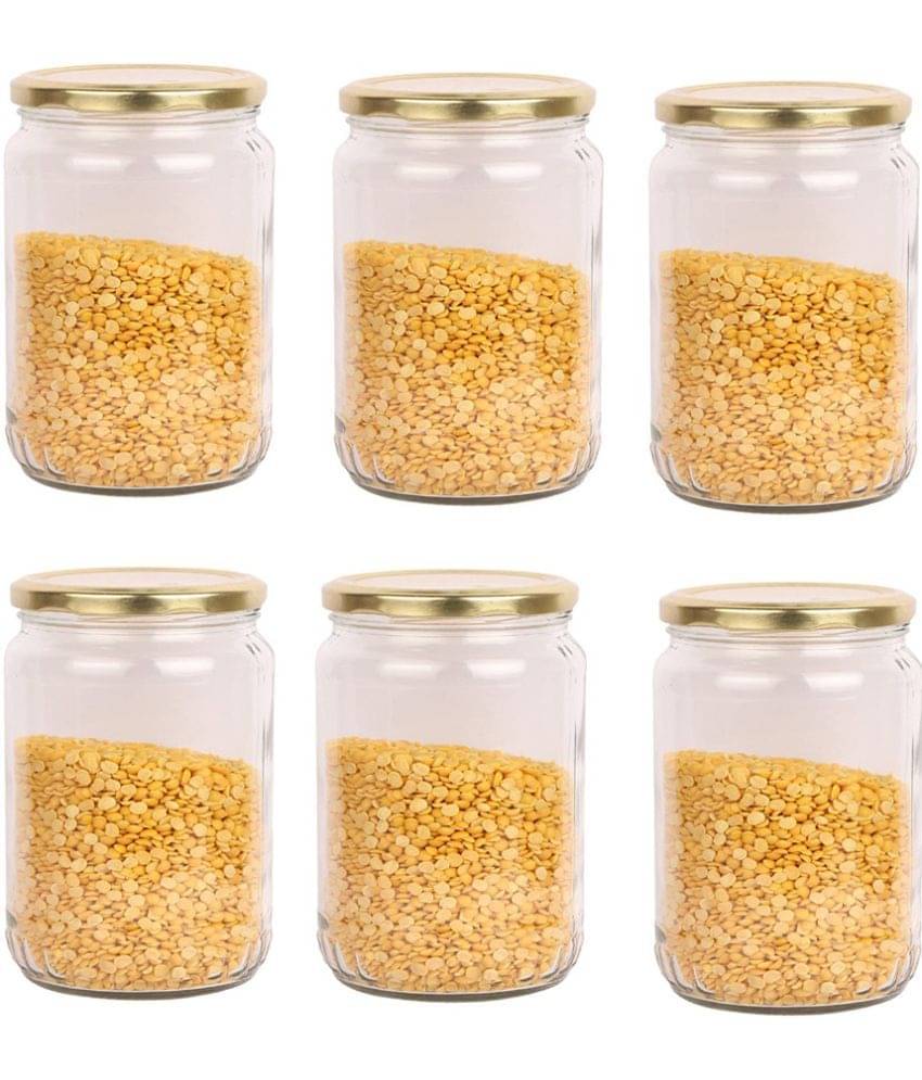     			AFAST Glass Container Glass Transparent Utility Container ( Set of 6 )