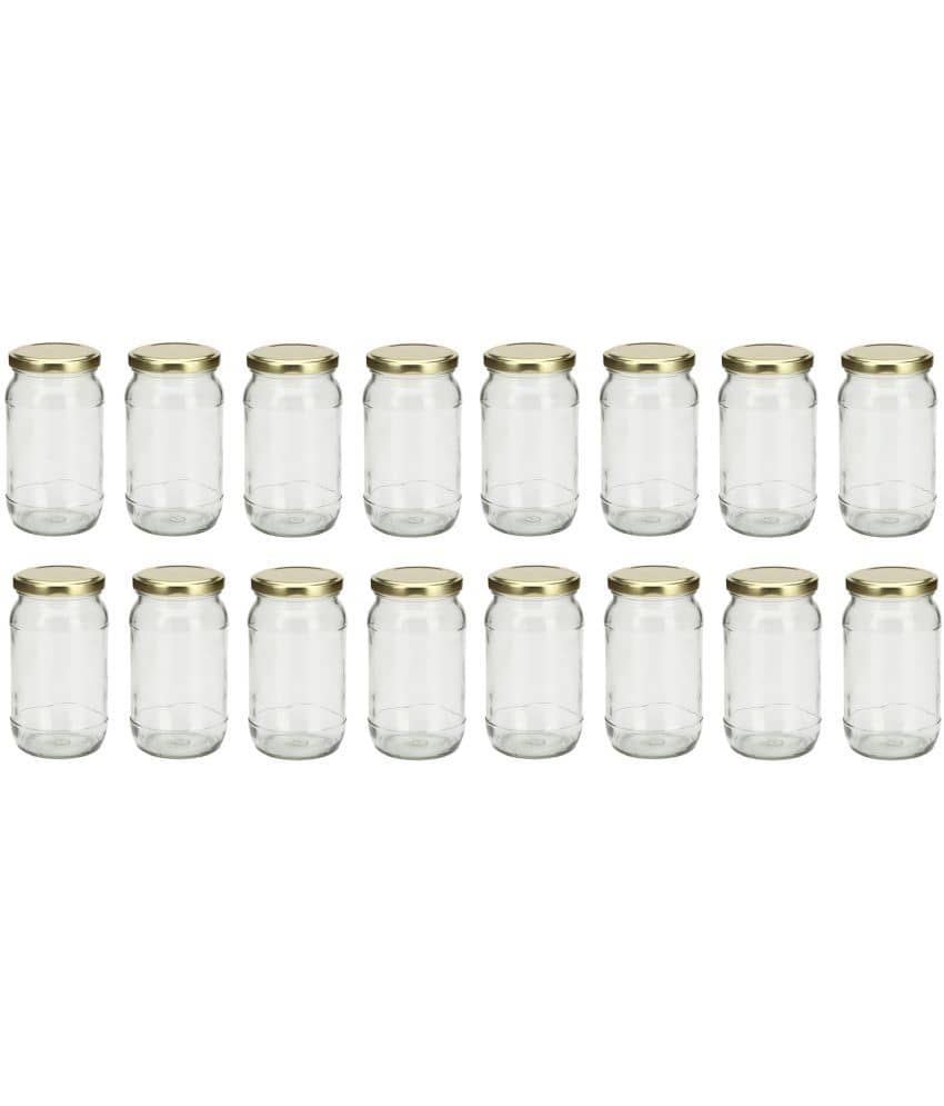 AFAST Glass Container Glass Transparent Utility Container ( Set of 16 )