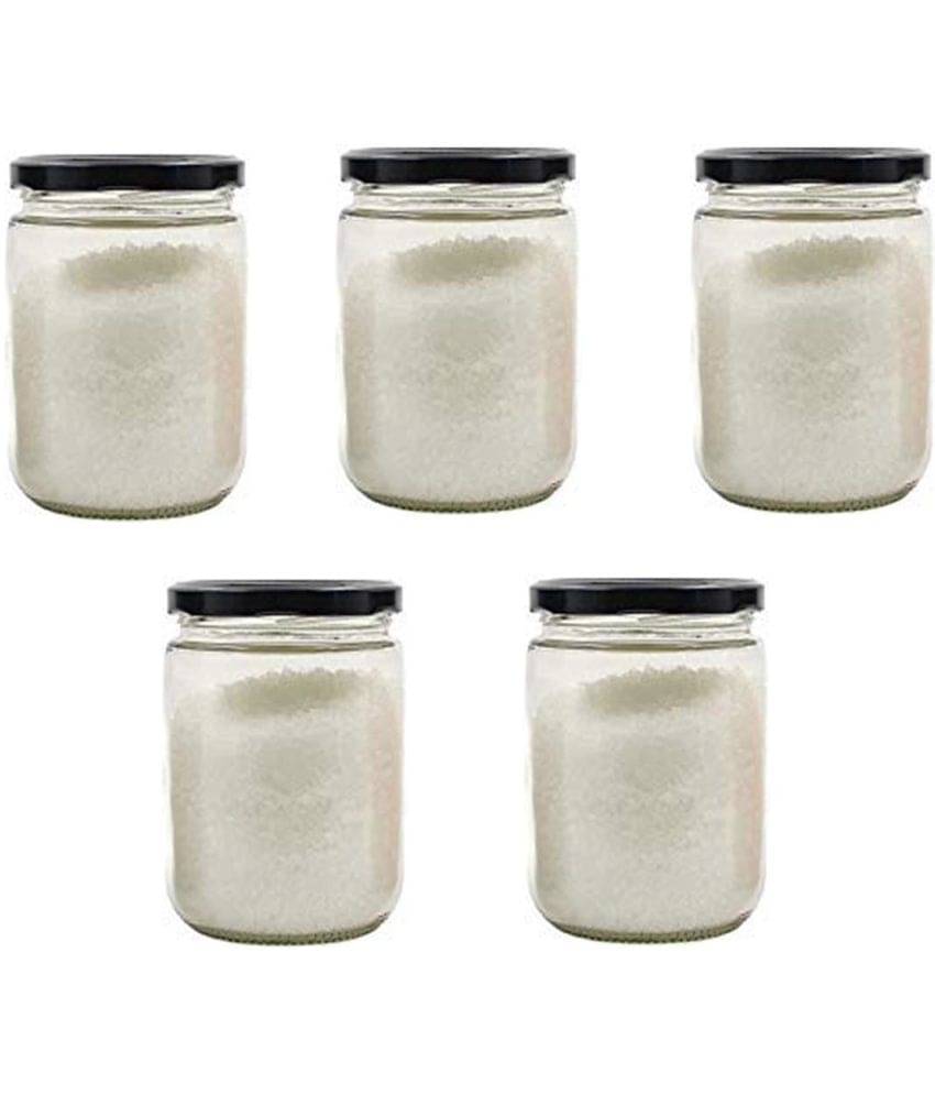 AFAST Glass Container Glass Transparent Utility Container ( Set of 5 ) AFAST Glass Container Glass Transparent Utility Container ( Set of 5 )