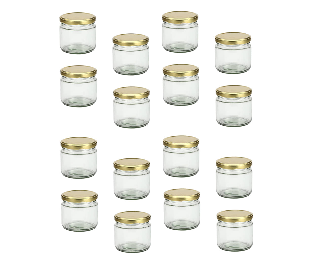 AFAST Glass Container Glass Transparent Utility Container ( Set of 16 ) AFAST Glass Container Glass Transparent Utility Container ( Set of 16 )