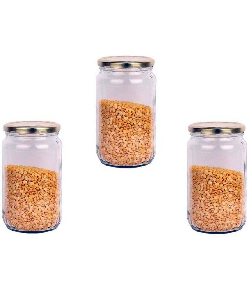 AFAST Glass Container Glass Transparent Utility Container ( Set of 3 ) AFAST Glass Container Glass Transparent Utility Container ( Set of 3 )