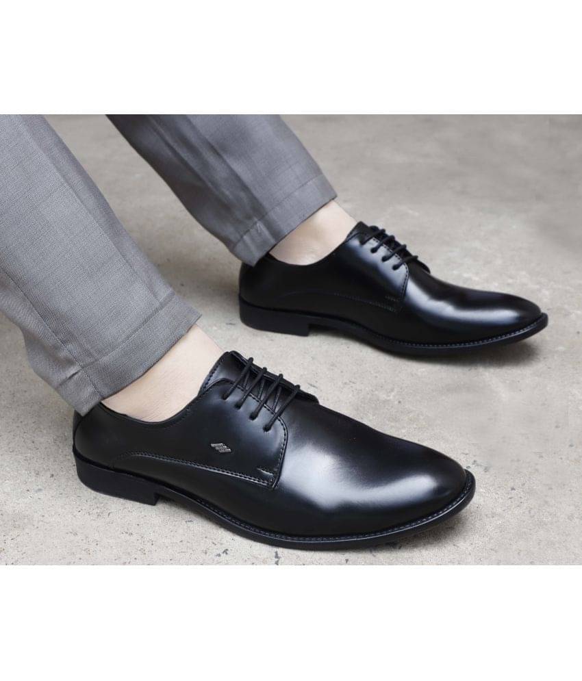 Aadi Black Men's Derby Formal Shoes     			Aadi Black Men's Derby Formal Shoes