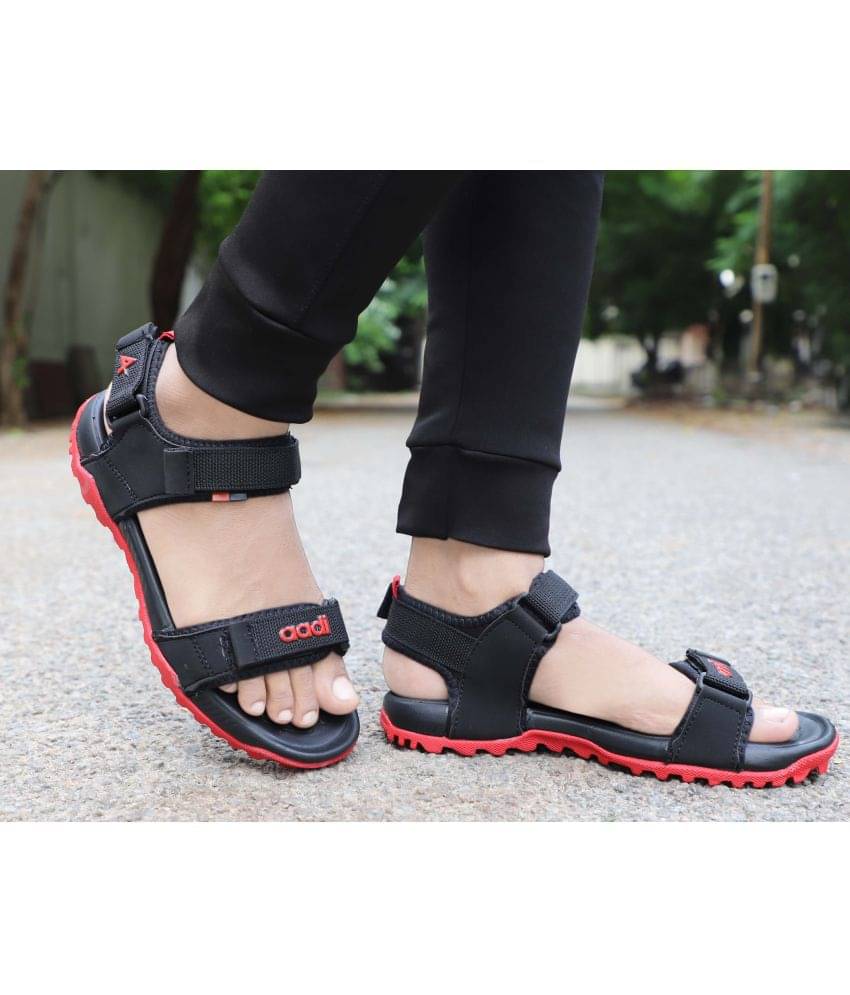 Aadi - Black Men's Floater Sandals     			Aadi - Black Men's Floater Sandals