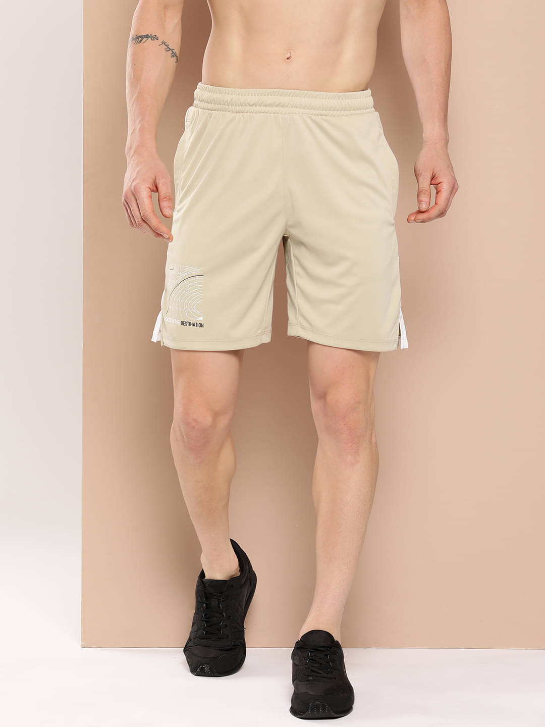     			Alcis Beige Polyester Men's Running Shorts ( Pack of 1 )