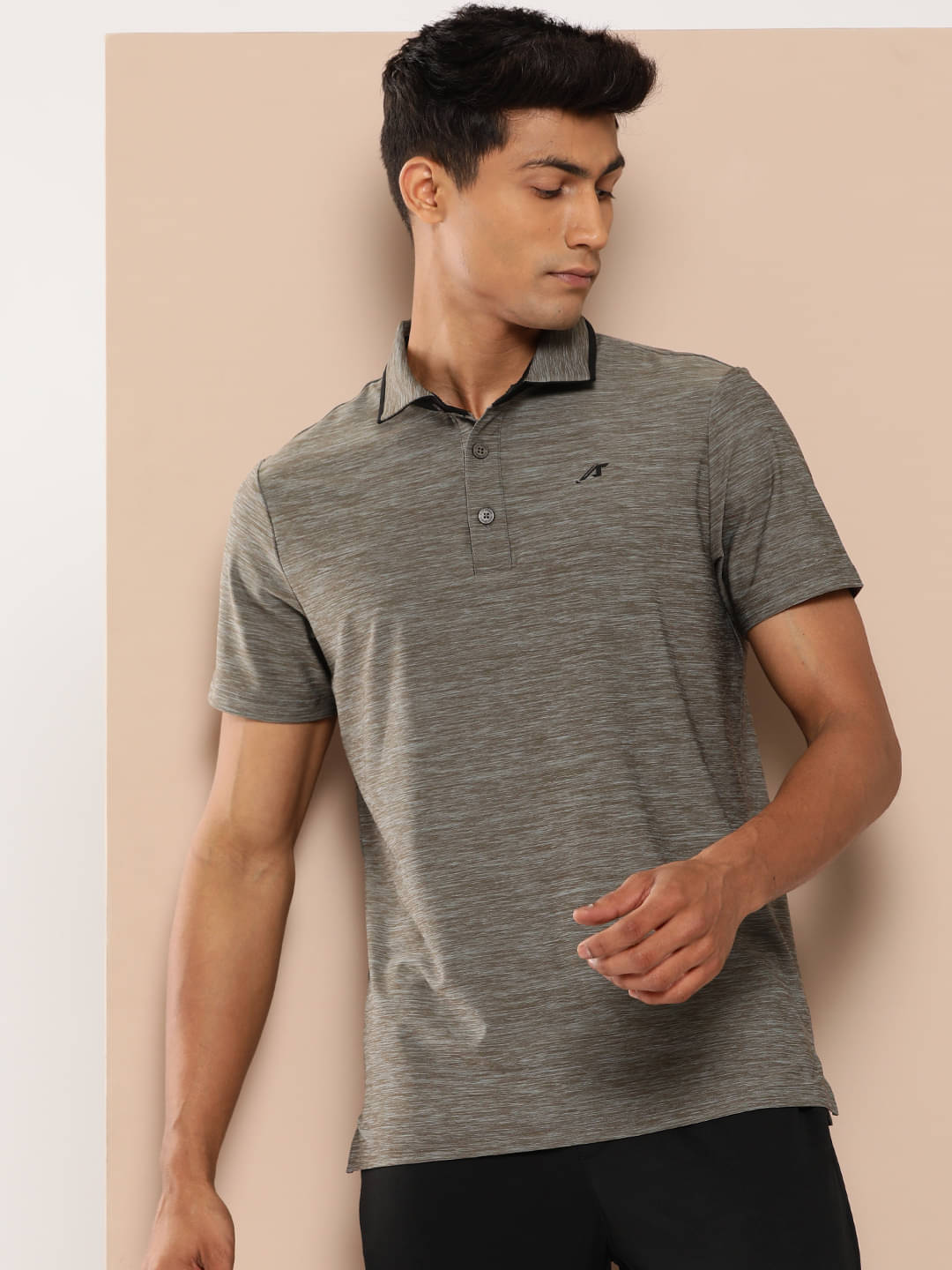 Alcis Grey Polyester Regular Fit Men's Sports T-Shirt ( Pack of 1 ) Alcis Grey Polyester Regular Fit Men's Sports T-Shirt ( Pack of 1 )