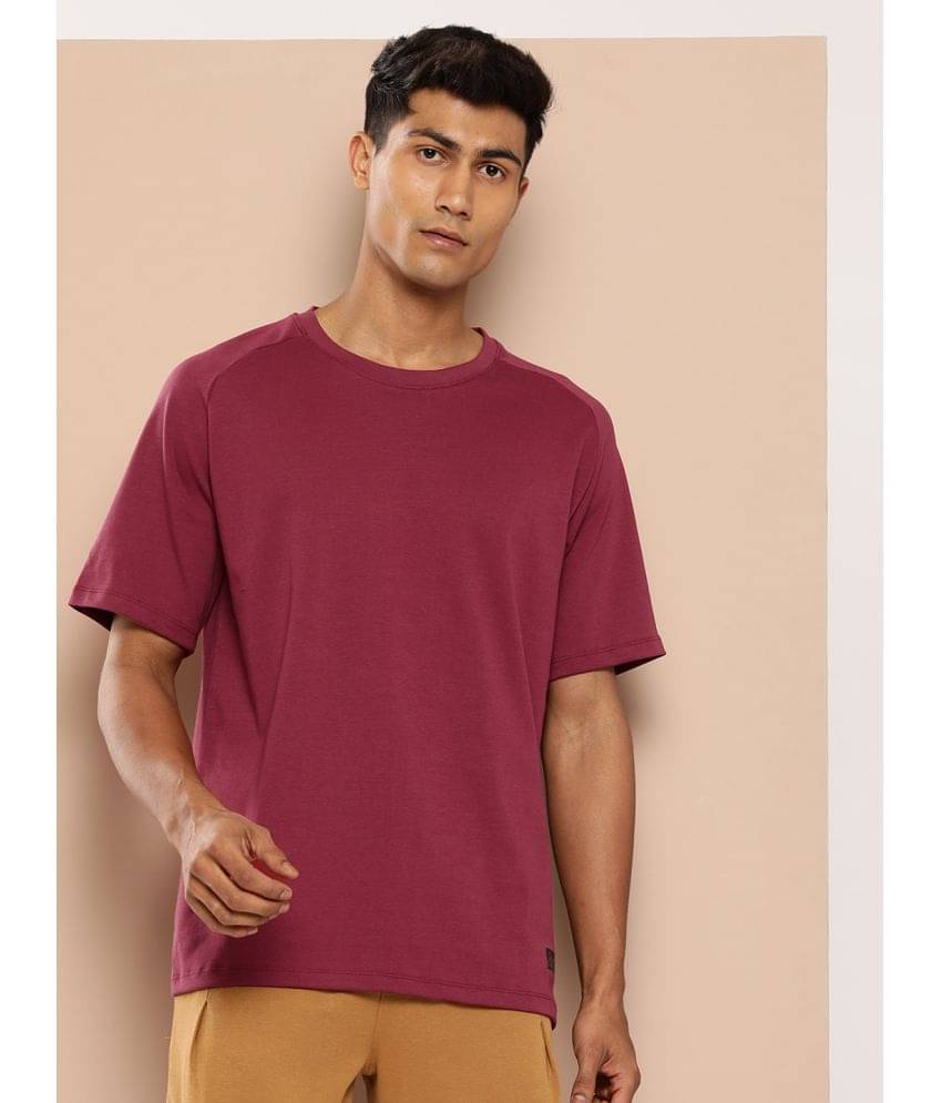     			Alcis Maroon Cotton Regular Fit Men's Sports T-Shirt ( Pack of 1 )