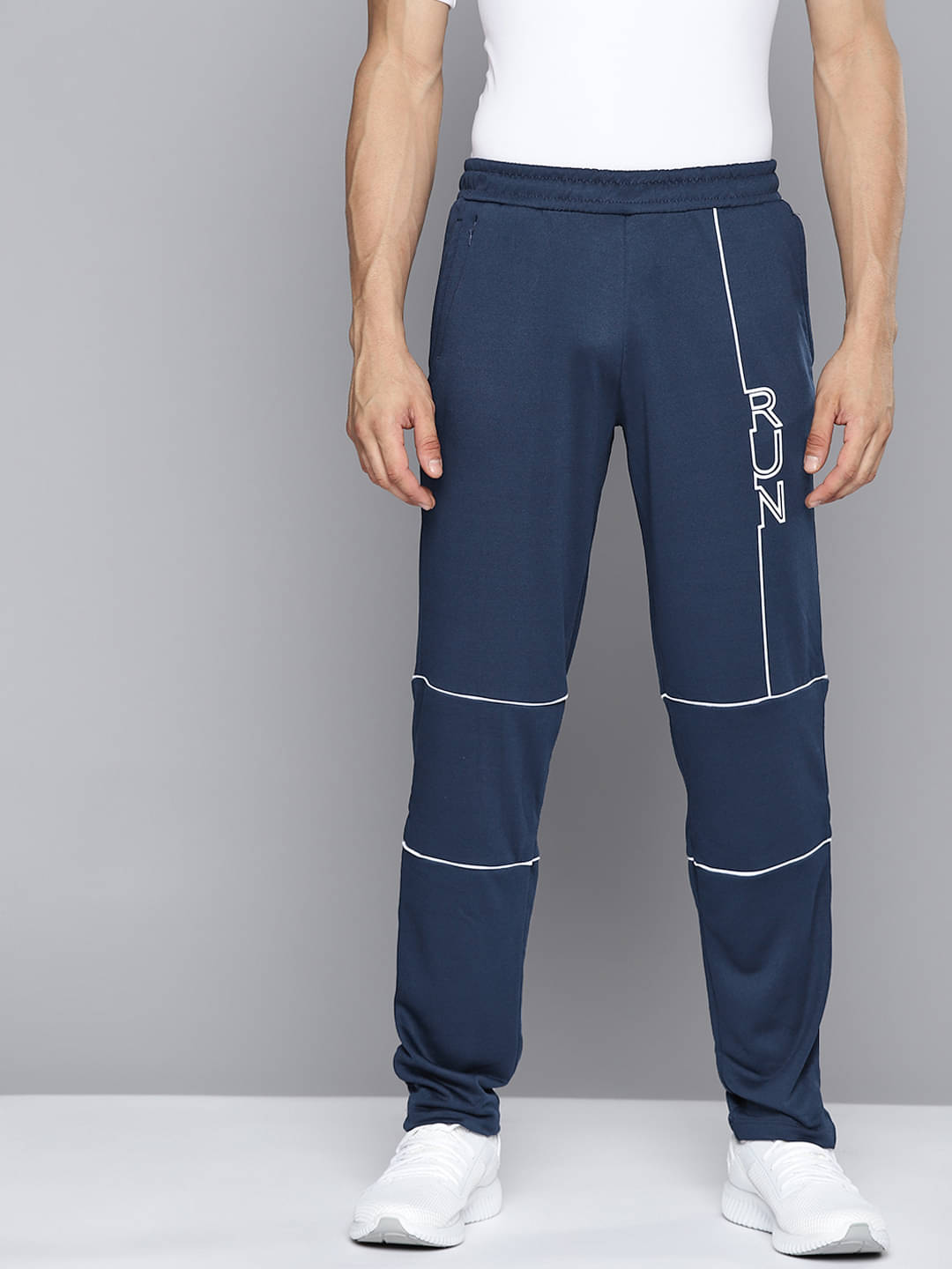 Alcis Navy Blue Polyester Men's Sports Trackpants ( Pack of 1 ) Alcis Navy Blue Polyester Men's Sports Trackpants ( Pack of 1 )