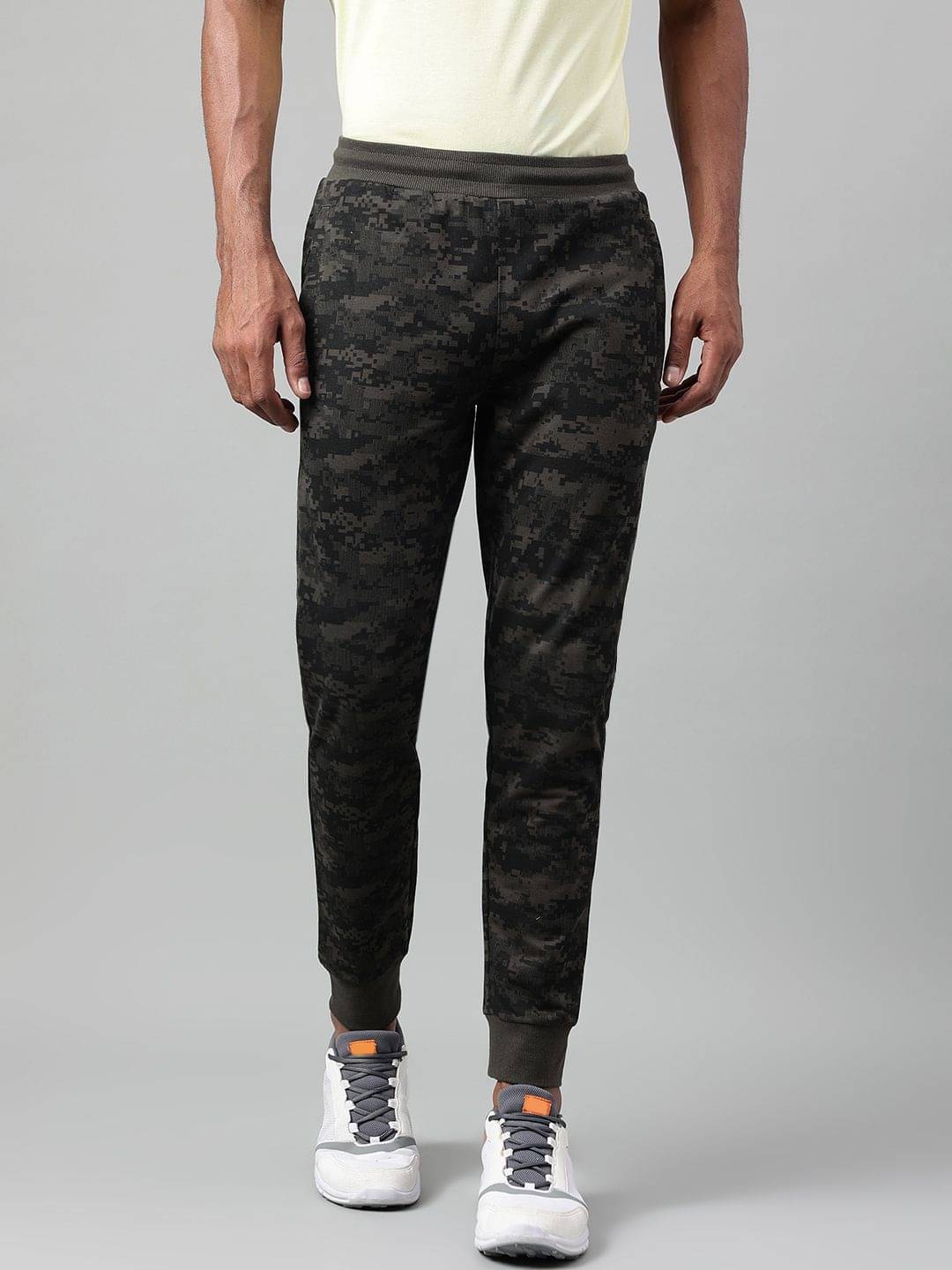     			Alcis Olive Cotton Blend Men's Sports Joggers ( Pack of 1 )