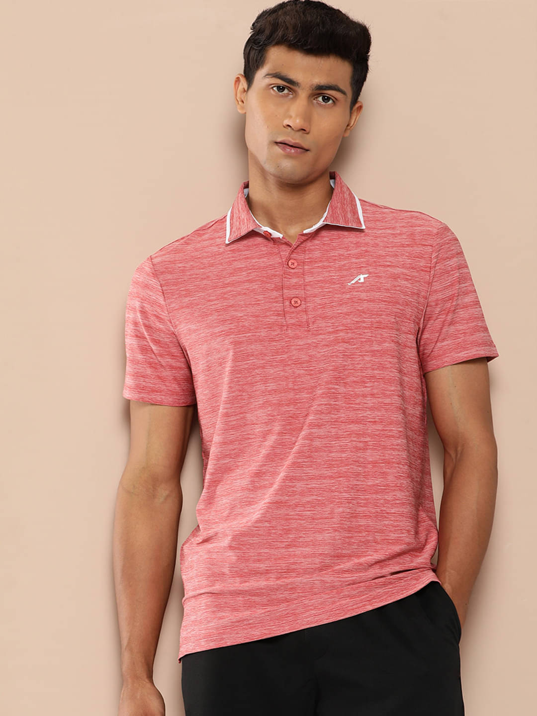 Alcis Pink Polyester Regular Fit Men's Sports T-Shirt ( Pack of 1 ) Alcis Pink Polyester Regular Fit Men's Sports T-Shirt ( Pack of 1 )