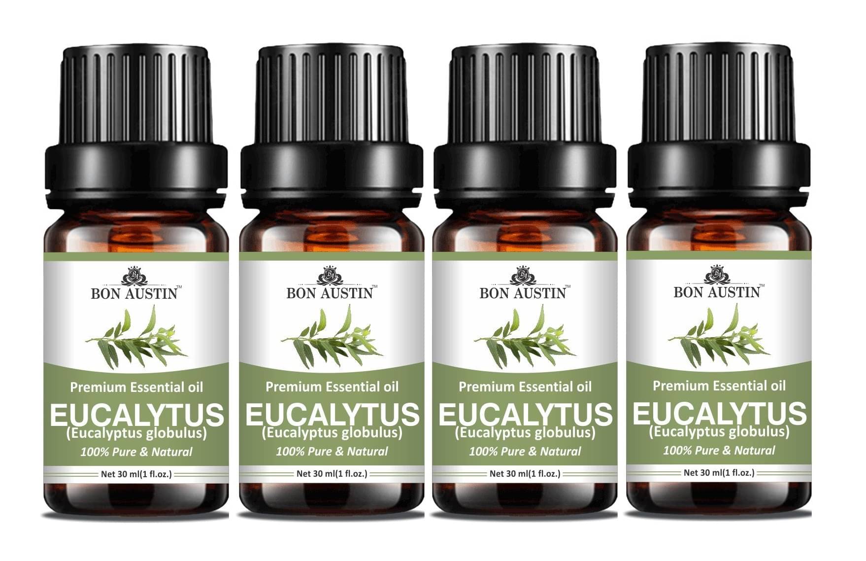     			Bon Austin Eucalyptus Essential Oil Aromatic 30 mL ( Pack of 4 )