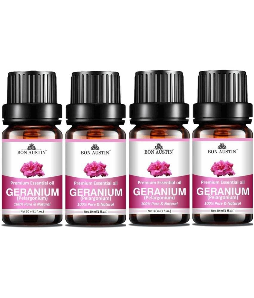 Bon Austin Geranium Essential Oil Aromatic 30 mL ( Pack of 4 ) Bon Austin Geranium Essential Oil Aromatic 30 mL ( Pack of 4 )
