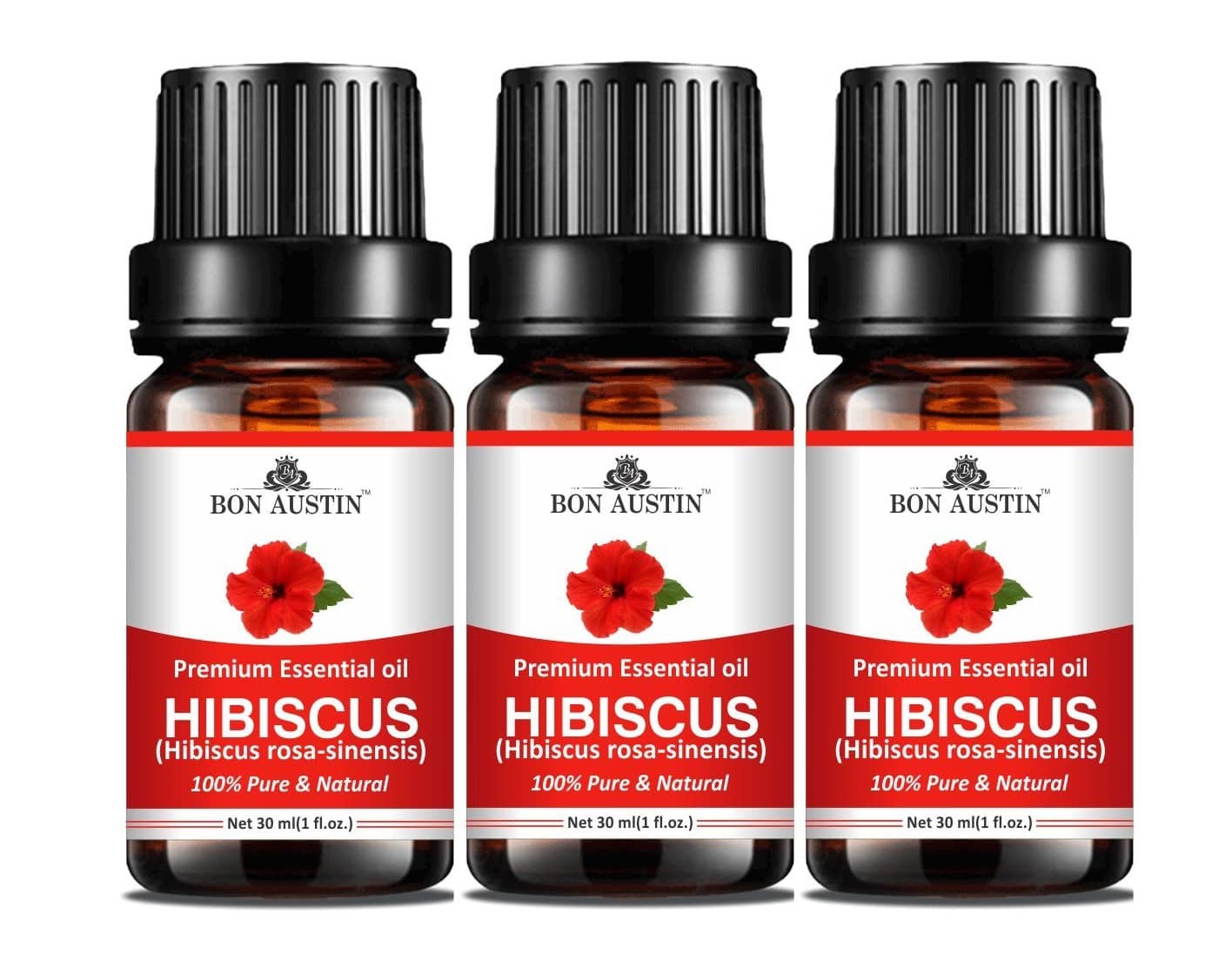 Bon Austin Hibiscus Essential Oil Aromatic 30 mL ( Pack of 3 )