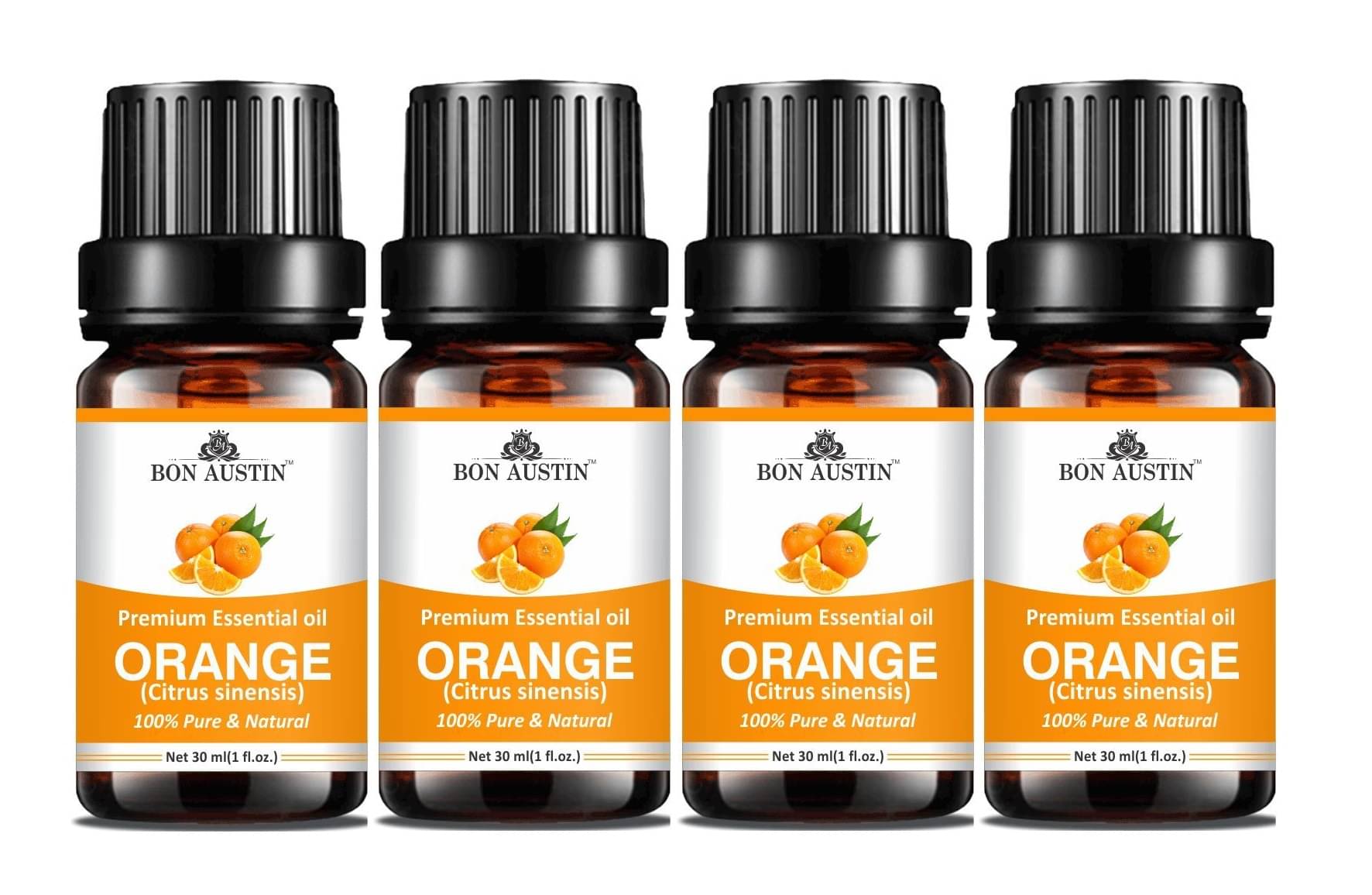 Bon Austin Orange Essential Oil Aromatic 30 mL ( Pack of 4 )     			Bon Austin Orange Essential Oil Aromatic 30 mL ( Pack of 4 )