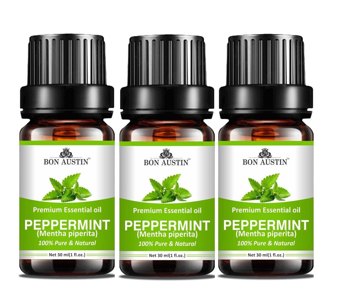     			Bon Austin Peppermint Essential Oil Aromatic 30 mL ( Pack of 3 )