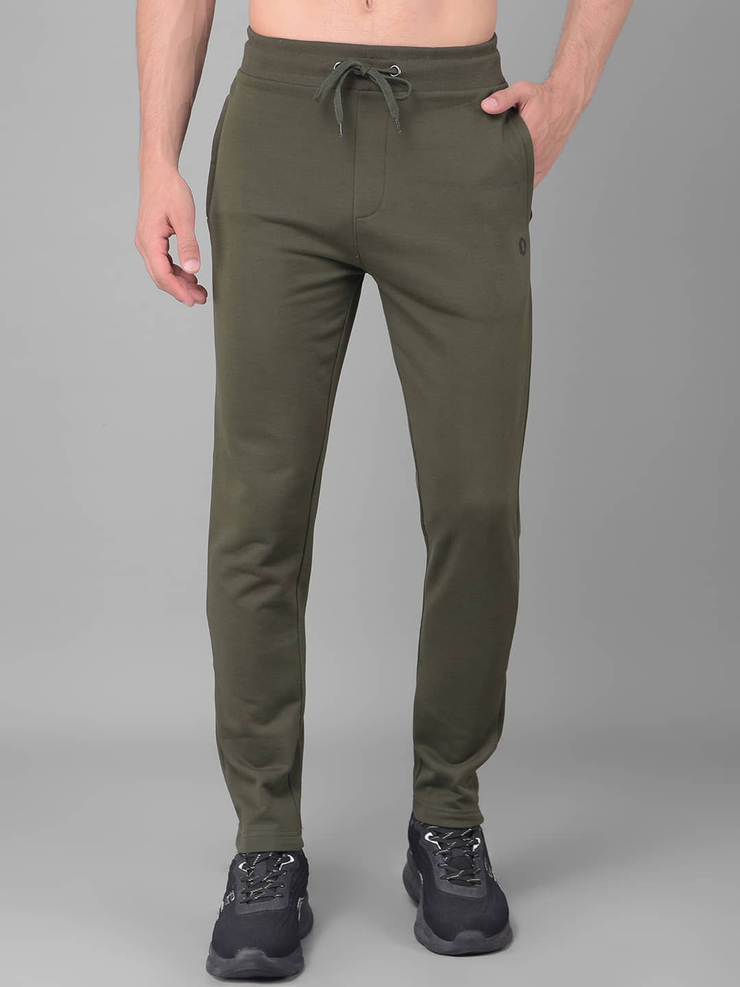 Dollar Olive Green Cotton Blend Men's Joggers ( Pack of 1 ) - Track Pants | Buy online on ZillyBuy