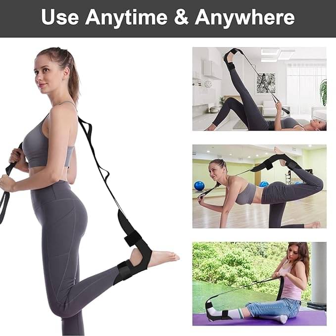 Shopeleven Foot Stretcher Strap Calf Stretcher for Plantar Fasciitis, Ligament Stretching ,Leg Stretching Strap Belt, Foot Exercise Equipment for Yoga, Hamstring Achilles Tendonitis, Leg Stretcher, Pack of 1 Shopeleven Foot Stretcher Strap Calf Stretcher for Plantar Fasciitis, Ligament Stretching ,Leg Stretching Strap Belt, Foot Exercise Equipment for Yoga, Hamstring Achilles Tendonitis, Leg Stretcher, Pack of 1