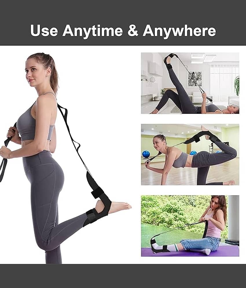 Foot Stretcher Strap Calf Stretcher for Plantar Fasciitis, Ligament Stretching ,Leg Stretching Strap Belt, Foot Exercise Equipment for Yoga, Hamstring Achilles Tendonitis, Leg Stretcher, Pack of 1 - Sports and Fitness Equipment | Buy online on ZillyBuy