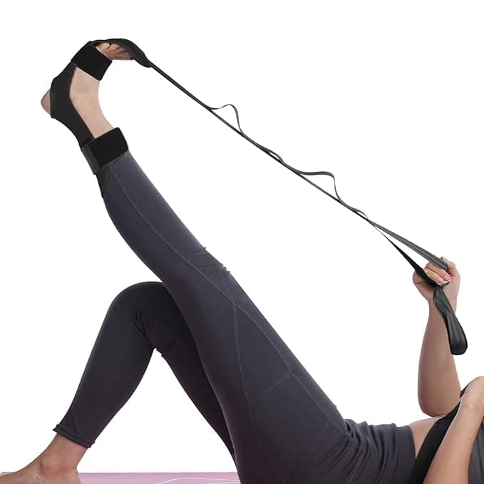 Foot Stretcher and Calf Stretcher for Plantar Fasciitis, Yoga Stretching Strap, Leg Stretcher, Hamstring Stretcher, Stretching Strap for Plantar Fasciitis, Drop Foot, Pack of 1     			Foot Stretcher and Calf Stretcher for Plantar Fasciitis, Yoga Stretching Strap, Leg Stretcher, Hamstring Stretcher, Stretching Strap for Plantar Fasciitis, Drop Foot, Pack of 1