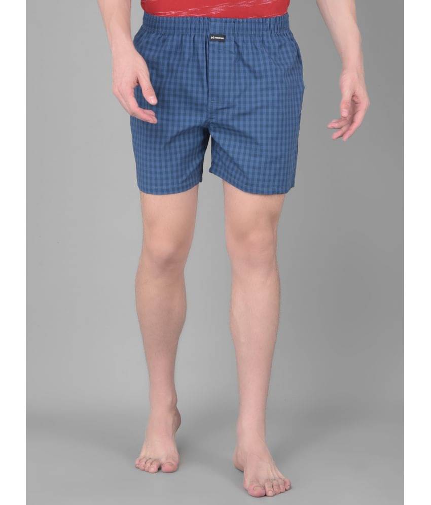     			Force NXT Pack of 1 Cotton Boxers For Men's ( Blue )
