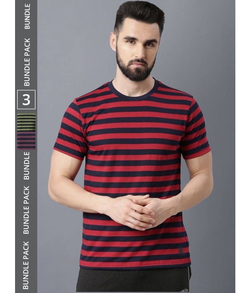 Force NXT Pack of 3 Cotton Regular Fit Men's T-Shirt ( Multicolor ) Force NXT Pack of 3 Cotton Regular Fit Men's T-Shirt ( Multicolor )