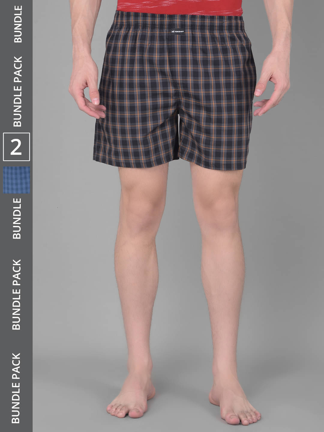 Force NXT Pack of 2 Cotton Boxers For Men's ( Multi ) Force NXT Pack of 2 Cotton Boxers For Men's ( Multi )