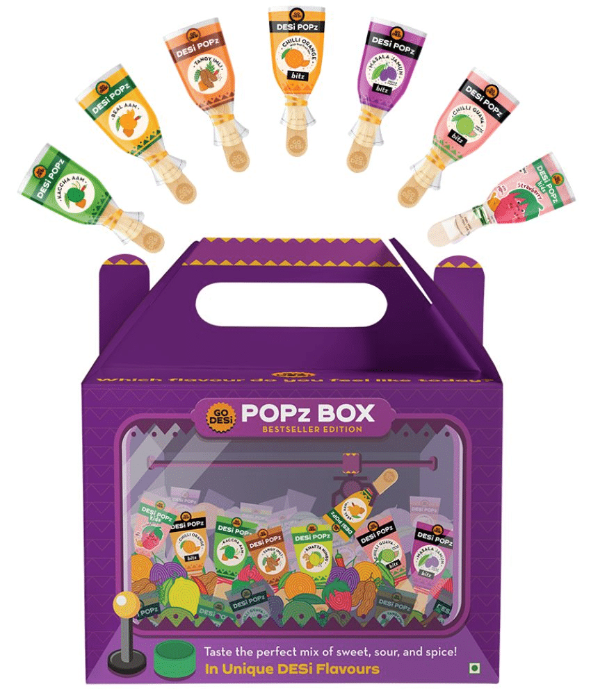     			GO DESi Popz Trial Box, Assorted Lollipops 560 gm