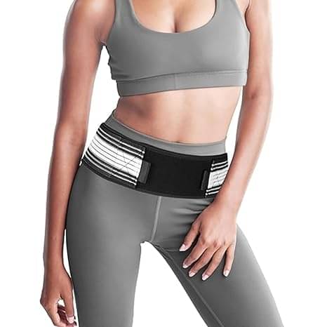     			Shopeleven Hip Belt for Women and Men，Breathable Anti-Slip Pelvic and Lower Back Support Brace - Pain Relief for Sciatica, Pelvis, Lumbar, Nerve and Leg Pain - Stabilizing Compression