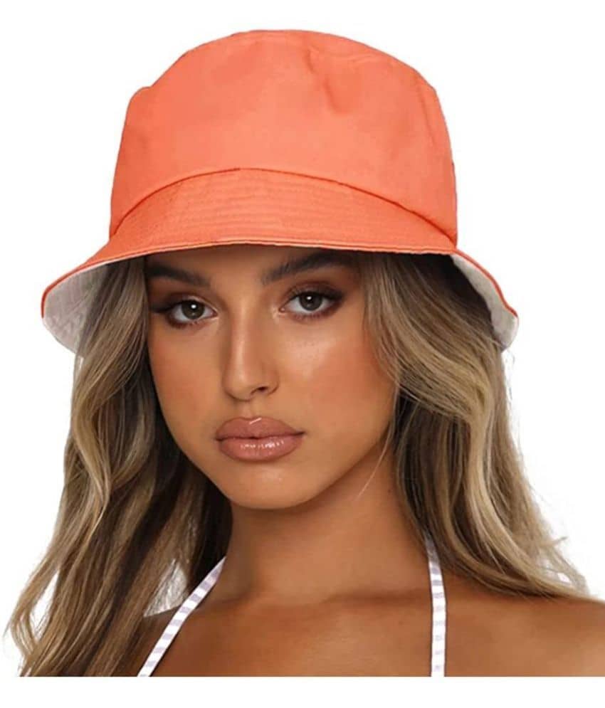 Infispace Peach Cotton Blend Women's Hat ( Pack of 1 )