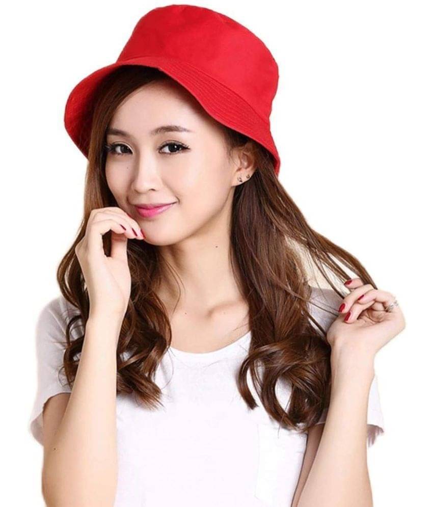 Infispace Red Cotton Blend Women's Hat ( Pack of 1 ) Infispace Red Cotton Blend Women's Hat ( Pack of 1 )