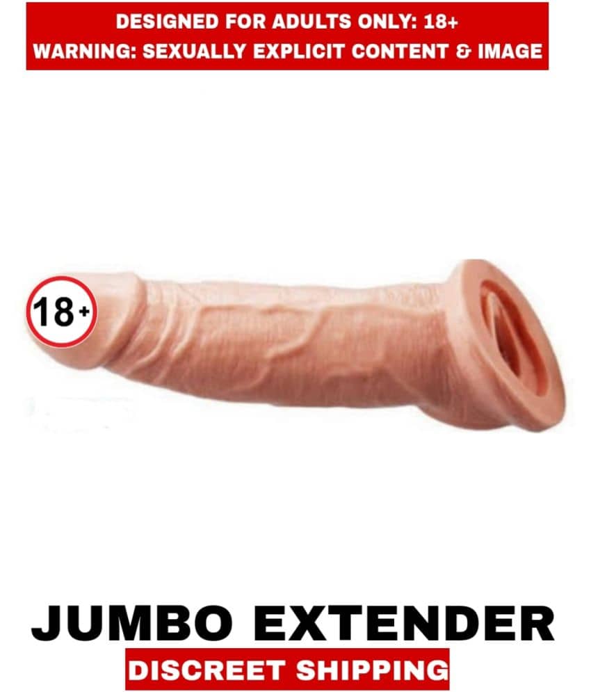 Jumbo Dragon Skin Color Close Ended Soft Silicon Penis Sleeves For Men