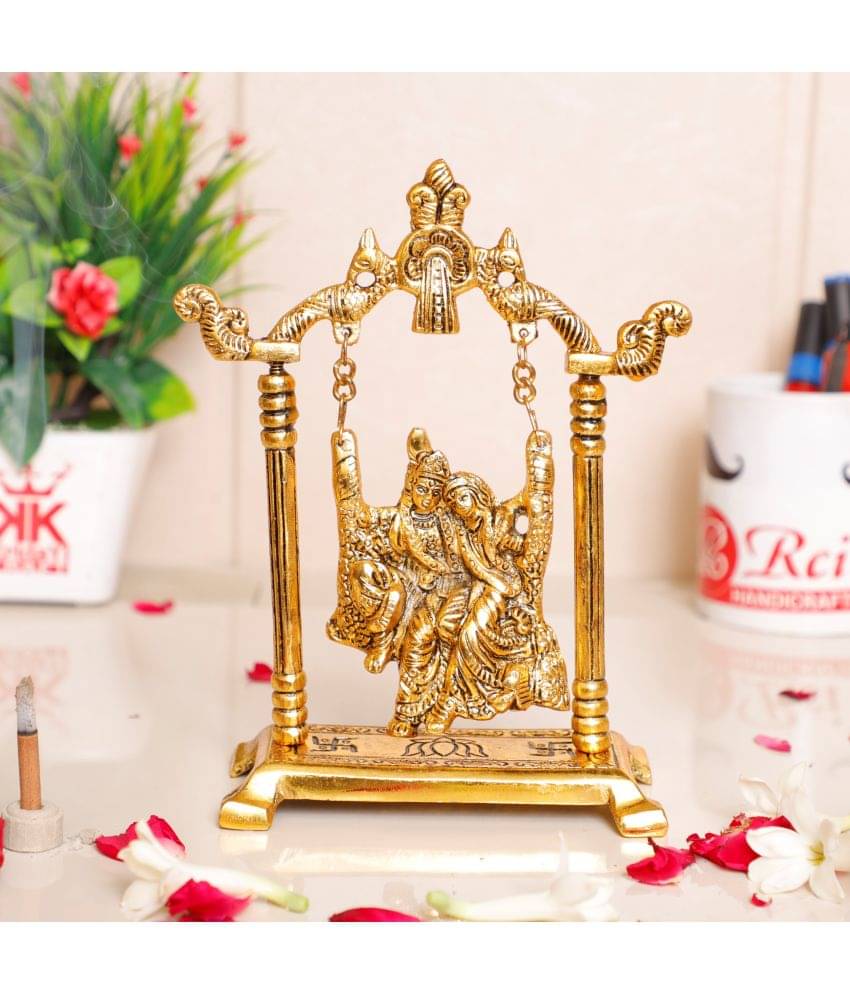 KridayKraft Aluminium Radha Krishna Idol ( 20 cm ) KridayKraft Aluminium Radha Krishna Idol ( 20 cm )