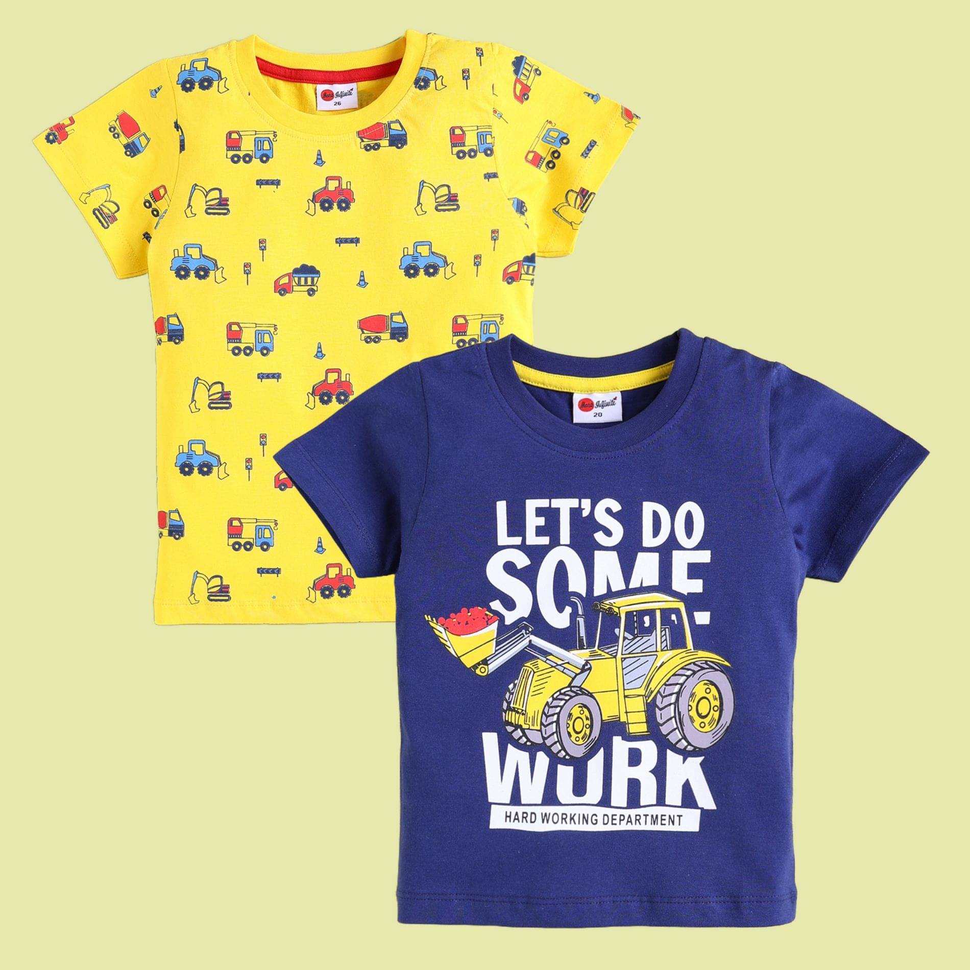     			Mars Infiniti Pack of 2 Baby Boys Cotton T-Shirt ( Multi )